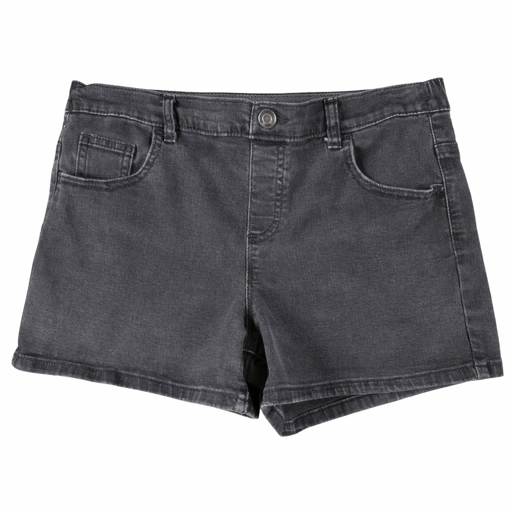 Wander Nation Women's Black Denim Shorts Size 18 XXL High Rise Stretch Casual‎